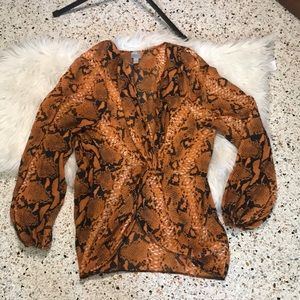ASOS Snake Print Blouse